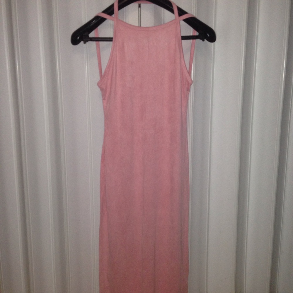NOT FOR SALE RN! DONT BUY Pink Suede Windsor bodycon dress
